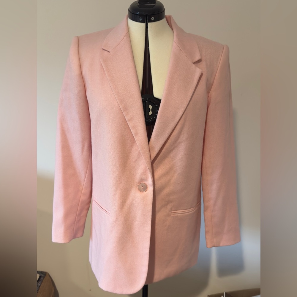 100% Wool Pink Blazer – Vintage Sag Harbor Size 10